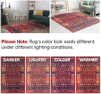 Keen Home Design 2x10 Rug - Machine Washable Runner Rug with Non-Slip Backing, Ideal for Hallway, Entryway, Kitchen, Laundry Room - Vintage, Easy Clean, Durable, Low Pile - (2'6" x 10')