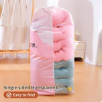 4 Pack Vacuum Storage Bags, Space Saver Bag Vacuum Seal Bags for Clothing Travel Moving Blankets Pillows Storage and Organization, Hand Pump Included(80 X 60 cm)