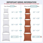 WINGLAM Throw Pillow Inserts 1-Pack, 36x36 Inches Square Decorative Pillow Stuffers, Hypoallergenic Ultra Soft Lightweight Down Alternative Polyester, White Sham Stuffer Pillows（1）
