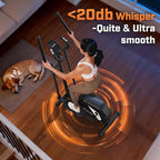ANCHEER Elliptical Machine, Elliptical Exercise Machine for Home with Ultra-Quiet Magnetic System, Elliptical Trainer with 14 Resistance Levels&15IN Stride,Max 400LBS Loading Capacity