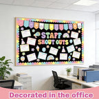 Employee Recognition Bulletin Board Decor - 20 Paper Cutouts Expressing Appreciation and Acknowledgment, Perfect for School, Classroom, and Office Wall Decor