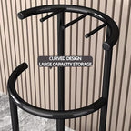 Metal Umbrella Stand, Modern Holder with Removable Water Tray, Standing Cane Storage Organizer for Home, Office, Hotel