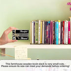 Decorative Books For Home Decor, Wood Book Stack For Table Decor, Thankful Grateful Blessed Decoration Books For Living Room Bookshelf Office, Thanksgiving Farmhouse Stacked Books Decoration (L80)
