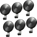 Jetec 6 Pcs Magnet Hooks Magnetic Wreath Hanger Wreath Holder for Fridge Refrigerator Metal Door Glass Door Surfaces Keys Kitchen Home Christmas Party Hanging Supplies Decoration(Silver,2.16 Inch)