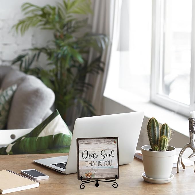 Home Decor, Farmhouse Shelf Decor For Living Room, Boho Aesthetic Table Decorations, Christian Gifts For Women Men, Entryway Tv Stand Fireplace Mantle Coffee Table Decoration (god-21)