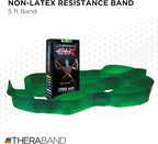 THERABAND CLX Resistance Band with Loops, 5-Foot Non-Latex Exercise Band for Mobility, Rehab, Stretching & Home Workouts, Color-Coded Resistance Levels