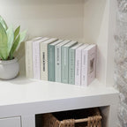 Beautiful Decorative Books - Set of 9 Boxes Enhance Your Coffee Table, Bookshelf or Mantel Shelf Decor - Aesthetic Fake/Faux Books for Modern Home Decoration, Photo Storage and as a Keepsake Box
