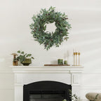 Olive Wreaths 20 Inch Wreath for Front Door with Purely Handmade Realistic Dense Olive Leaf Olive Berry, Elegant Home Decor Wreath Ideal for Front Doors, Hallways, Any Area You Want to Brighten