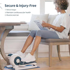 PhysioGo2 Elliptical Exerciser Machine for Adults – 8 Adjustable Auto Speeds, Manual & Motorized Pedaling, Bi-Directional Motion, Remote Control & LED Display – Low-Impact Cardio & Recovery Trainer