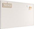Fluxynara Large Bulletin Board, 70.8" x 47.2" Cork Board Alternative with 48 Safe Removable Adhesive Tabs, Foldable Felt Pin Board for Home Office, Classroom, Bedroom,Entryway for Walls—Oatmeal