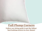Pillowflex Synthetic Down Pillow Insert - 21x31 Down Alternative Pillow, Ultra Soft Oversized Queen Bed Sleeping Pillow, Large Rectangle Sham - 1 Decorative Pillow Form