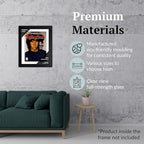 Creative Picture Frames 9.75 x 11.75 Magazine Frame with Full-Strength Glass, Holds Up To A 1/4" Thick Media with Installed Hangers for Easy Mounting, 11x14 Black Frame with White Mat