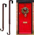 ZMCINER Adjustable Wreath Hanger, 15-25 Inch, 20 lbs, Brushed Red, Perfect for Christmas & Fall Wreaths