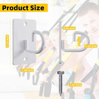 Resistance Band Wall Anchors System, Wall Mount Workout Anchors for Exercise Bands