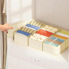 DIMJ Drawer Organizer Clothes Storage - 18 Pack Baby Dresser Organizer for Nursery, Foldable Drawer Dividers for Bedroom Closet Organization, Fabric Storage Bins for Socks, Underwears, Bras