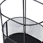 FILFEEL Duty Iron Umbrella Stand – Freestanding Metal Umbrella Holder with Drainage Mesh Base for Entryway, Home, Office & Commercial Use – Compact 20x15x50cm Vertical Storage Rack