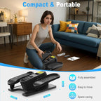 HOTWAVE Under Desk Elliptical Exercise Machine, Ellipse Leg Exerciser Electric as Seen on TV While Sitting for Seniors with Remote Control & 12-Speeds, Seated Foot Pedal Exercise Training Equipment