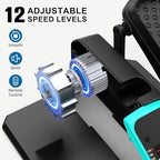 VIVURN-018 Under Desk Elliptical 12 Speed 5 Modes Mini Motorized Leg Exerciser While Sitting for Seniors As Seen on TV with Non-Slip Mat Quiet & Portable Electric Pedal Exerciser for Home and Office