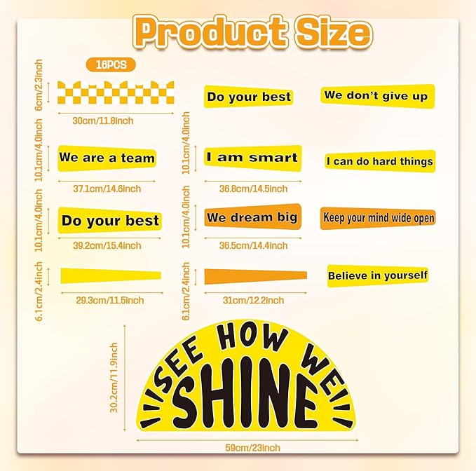 Summer Bulletin Board Set Classroom Affirmation Station Sunshine Decorations Summer Motivational Positive Wall Decor Growth Mindset Mental Health Posters for Teachers School Supplies