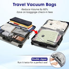 30 Pack Vacuum Storage Bags with Rechargeable Wireless Pump,10 Large 10 Medium 10 Small Space Saver for Travel Home Seasonal Storage Compression Packing Bags for Clothing Blankets