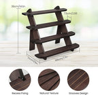 Wooden Cupcake Stand, 4 Tier Shelf Earring & Ring Holder Stands,Tiered Tray Stand Display Shelf Display Riser, Table Display Stand For Vendors, Perfume Organizer, Fragrance Shelf, Spice Rack