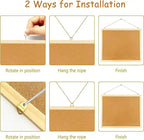 Lyellfe 3 Pack Cork Boards for Walls, 24''L x 16''W Large Bulletins Board with Frame, Push Pins, Thick Notice Board for Office School Home Decor, Two-Side Cork