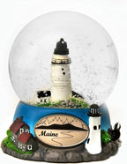 Maine Lighthouse Snow Globe by Animals Forever