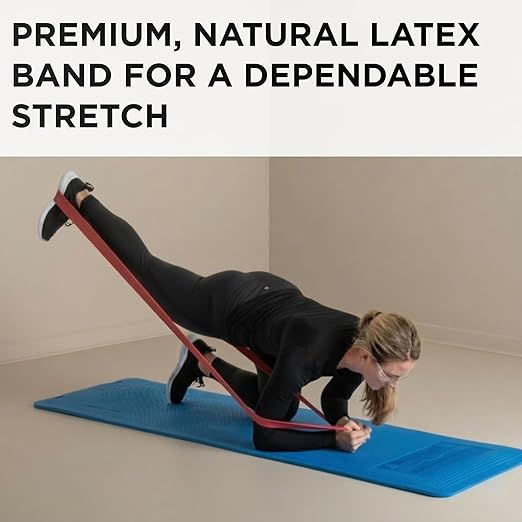 THERABAND Resistance Bands, 6 Yard Roll Professional Latex Elastic Band For Upper Body, Lower Body, & Core Exercise, Physical Therapy, Pilates, At-Home Workouts, & Rehab, Red, Medium, Level 3