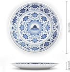 Chinese Style Blue And White Pattern-Q9 Bone China Decorative Plate, 7inch Wall Art Home Decor