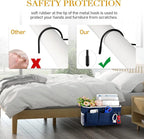 Bedside Storage Caddy/Bedside Hanging Storage Bag for Headboards Bunk Beds Dorm Rooms Book Phone Magazine Holder (2PC Navy Blue)