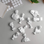 Garwor 10PCS/Set Mini Figures of Greek Mythology Statue Resin Sculpture World Famous Bust Figurine Home Office Art Décor, 2.75" H