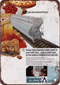 American Railroads The Modern Computerized Rail Way Metal Sign Bathroom Home Wall Decoration Sign 8x12Inch(T31)
