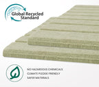 Large Arched Felt Bulletin Board 35" x 24",Cork Board Alternative - 6 Customized Felt Wall Tiles with Push Pins, Cork Boards for Walls Pin Board for Office & Home Panels - Sage Green
