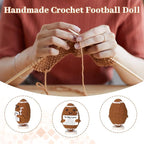 I Love You Gifts for Him,to My Love Handmade Crochet Football Doll Present for Him Her Boyfriend Girlfriend