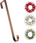 MCFULL 12 in Wreath Hangers for Front Door St Patricks Day Decorations,Bronze Wreath Door Hanger Hook,Over The Door Hooks for Front Porch Decor,Metal Garland Holder for Easter Spring Wreath Decor