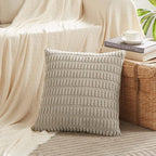 Fancy Homi 4 Packs Decorative Throw Pillow Covers for Living Room Couch Bed, Modern Farmhouse Boho Home Décor Accent Cushion Case, 28" x 28", Neutral