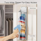 Hat Rack for Door and Closet – Large Capacity Hanging Hat Rack Organizer Holds 30-35 Caps, Over the Door Hat Storage Organizer for Bedroom, Entrance or Dorm, 2 Pack, White