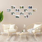 Lyeasw 4x6 Picture Frames White 12 Pack, Multi 4 by 6 Photo Frame with HD Glass for Wall Mount or Tabletop Display
