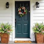 8 Bundles Artificial Flowers for Outdoors Faux Plants Greenery Shrubs UV Resistant for Porch Balcony Patio Garden Home Decor