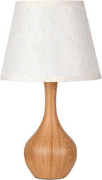 Seealle Touch Table Lamp for Bedroom, 3-Way Dimmable Small Bedside Lamps for Night Stands with Wires, Wood Desk Lamp for Kids Room, Office, Living Room, End Table(LED Bulb Included)