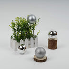 Emopeak 24Pcs Christmas Balls Ornaments for Xmas Christmas Tree - 4 Style Shatterproof Christmas Tree Decorations Hanging Ball for Holiday Wedding Party Decoration (Silver, 1.6"/4.2CM)