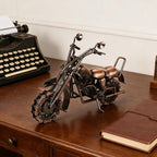 Metal Motorcycle Model - Collectible Moto Decor, Ideal Motorcycle Gifts for Men, Handcrafted Metal Replica for Study/Office/Living Room Decoration