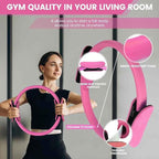 Pilates Essentials Kit for Women Set of 13, Yoga Sets at Home, Includes Pilates Ring, 8-Shaped Tension Band, Yoga Ball - Perfect for Women's Home Workouts & Beginners