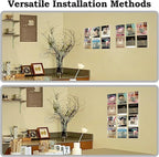 Nalwort Acrylic Brochure Pamphlet Holder, 12 Magazine Holders, Clear Brochure Display Stand Wall Mount, Trifold Flyer Rack, Literature Storage Rack for Home, Offices, Waiting Room