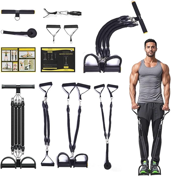 Foot Resistance Bands, Adjustable Elastic Exercise Bands for Legs & Glutes Training, Non-Slip Ankle Straps, Home Gym Equipment, Physical Therapy, Stretching.