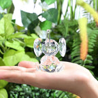 DUQGUHO Crystal Elephant Gifts for Women - Cute White Decor, Glass Figurine, Inspirational Gift for Mom - Home Animal Ornament Statue