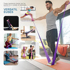 5 Pcs Professional Resistance Bands. Latex-Free, Pilates Band, Work Out Bands, Stretch Bands for Working Out Women or Men, Exercise Bands Set for Pilates, Physical Therapy, Yoga