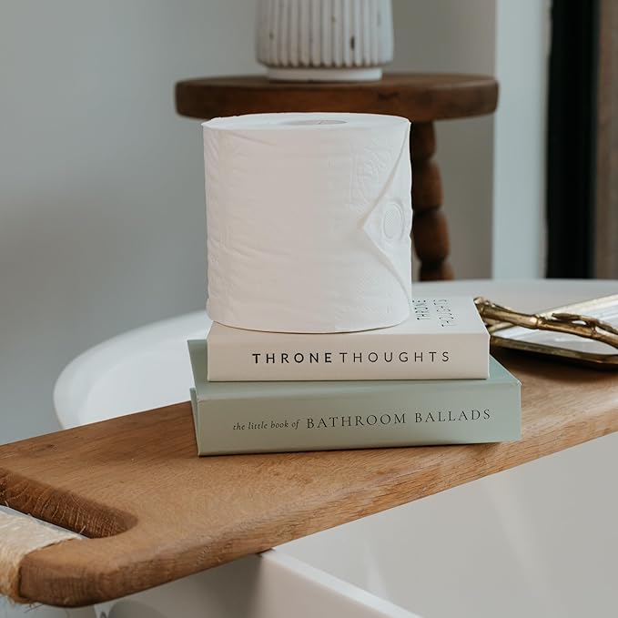 KIBAGA Beautiful Bathroom Decor Books – Set of 2 Modern Books for Your Bath Shelf - Funny Sage Green Restroom Decor and Accessories to Add Charm and Humor to Your Space