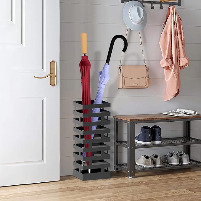 Invech Umbrella Holder for Indoor Entryway, 16.2 Inch Metal Umbrella Rack Storage for Home, Office, Hotel