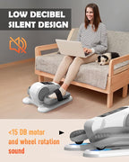 Under Desk Machine, Electric Elliptical Leg Exerciser for Senior, 13 Adjustable Speeds Quiet and Portable Seated Pedal Exerciser for Training with Remote Control